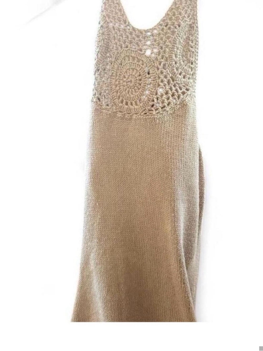 Boho Chic Resort Wear Halter Tank. Swim Coverup. Tunic